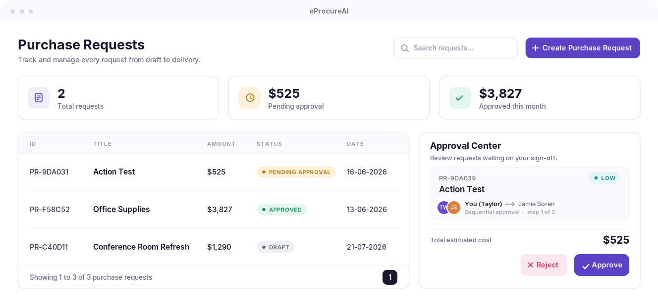 Intake and approvals workflow with smart forms and routing